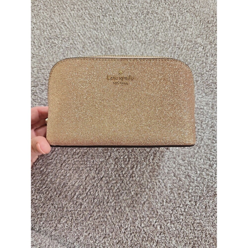Rose Gold Kate Spade New York Cosmetic Bag
